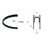 Viokef Magnetic Curvy Track Rail Half Circle 02/0400-B