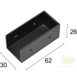 Viokef Black End Cup for Novo Track Rail 02/1203
