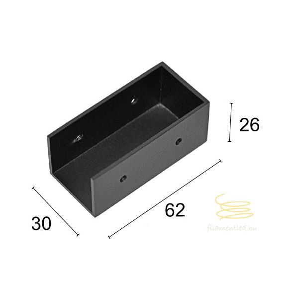 Viokef Black End Cup for Novo Track Rail 02/1203