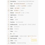 Viokef Suspended Black  D1500 3000K Semi 3918-0015-3-B-N
