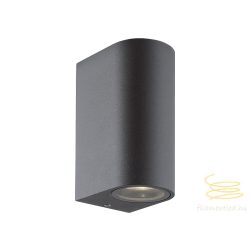 Viokef 2L wall lamp dark round H:150 Tilos 4099600