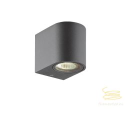 Viokef Wall lamp dark gray round H:80 Tilos 4099700
