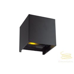 Viokef Wall lamp black matt square Greg 4188801