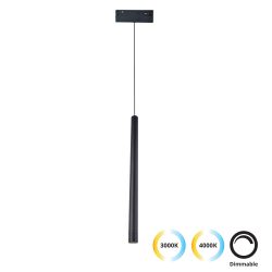 Viokef Pendant Track 8W Black  2 CCT Magnetic 4244201-N