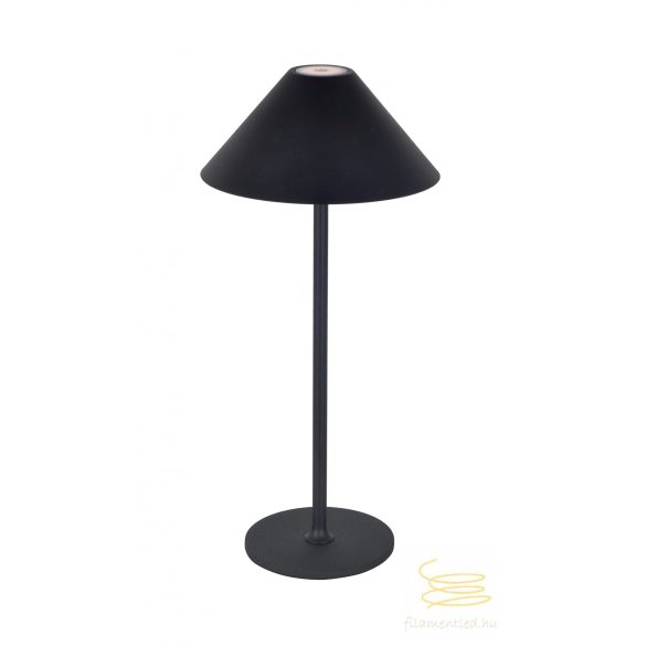 Viokef Table Light Black with Battery Supply Cone 4275201