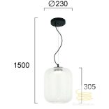 Viokef Pendant Light Clear Kiva 4318600