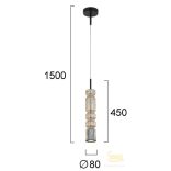 Viokef Pendant Light Amber Nikita 4318901