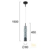 Viokef Pendant Light Blue Nikita 4318902