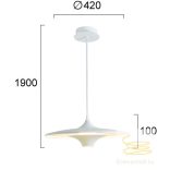 Viokef Pendant Light White Rene 4319500