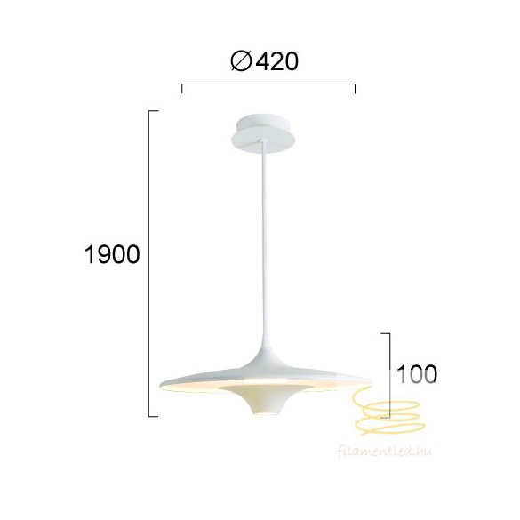 Viokef Pendant Light White Rene 4319500