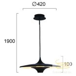 Viokef Pendant Light Black Rene 4319501