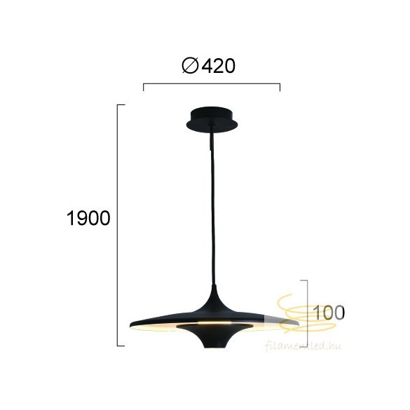 Viokef Pendant Light Black Rene 4319501