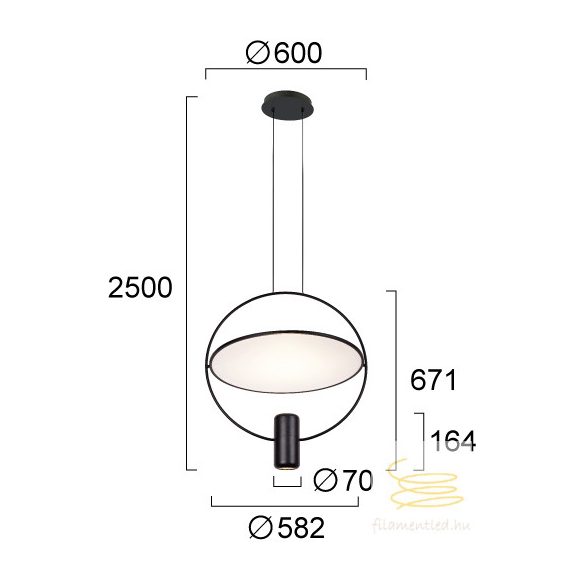 Viokef Suspended Light Kruz 4319700