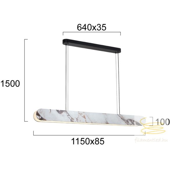 Viokef Pendant Linear Light Alicia 4320400