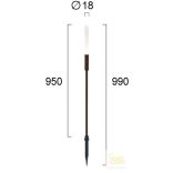 Viokef Outdoor Floor Light with Spike H:990 Stick 4320700