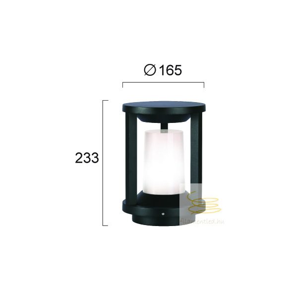 Viokef Outdoor Floor Light Round Korey 4321400