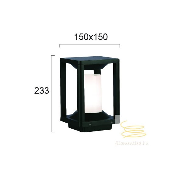 Viokef Outdoor Floor Light Square Korey 4321500