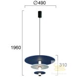 Viokef Pendant Light h:310 Azul 4322200