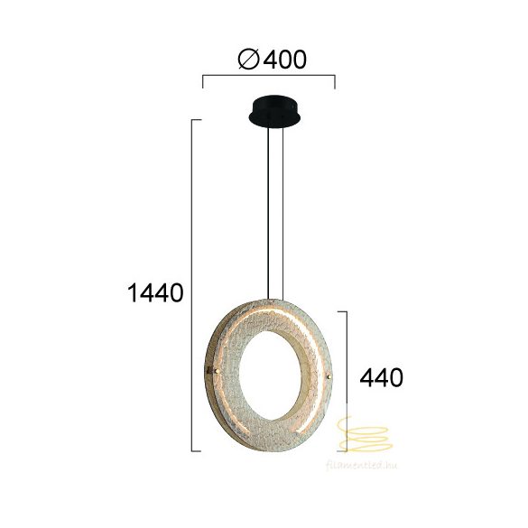 Viokef Pendant Light Amber Tamara 4322701