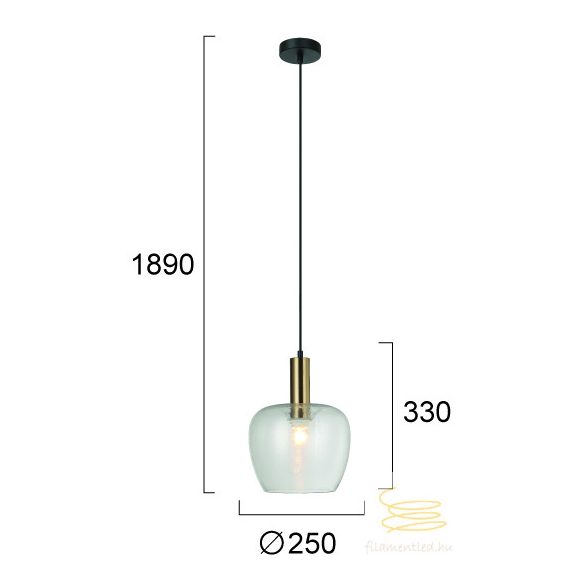 Viokef Pendant Light Clear Oliver 4322800