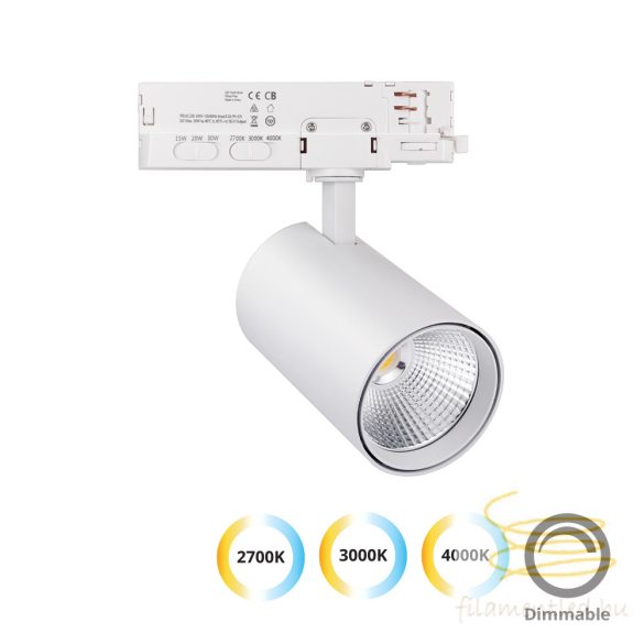 Viokef Track Spot Light 15/20/30W White Kento 4323400