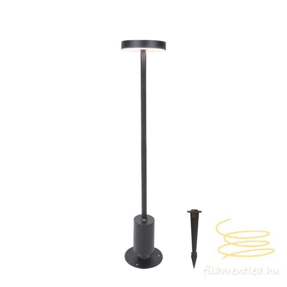 Viokef Outdoor Floor Light with Base and Spike Dark Grey Tango 4333000