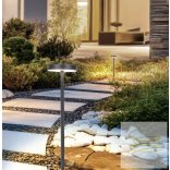Viokef Outdoor Floor Light with Base and Spike Dark Grey Tango 4333000