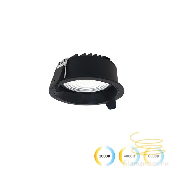 Viokef Recessed Spot Light Black D:105 Luigi 4335001