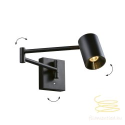 Viokef Wall Light  Adjustable Black Melina 4335300