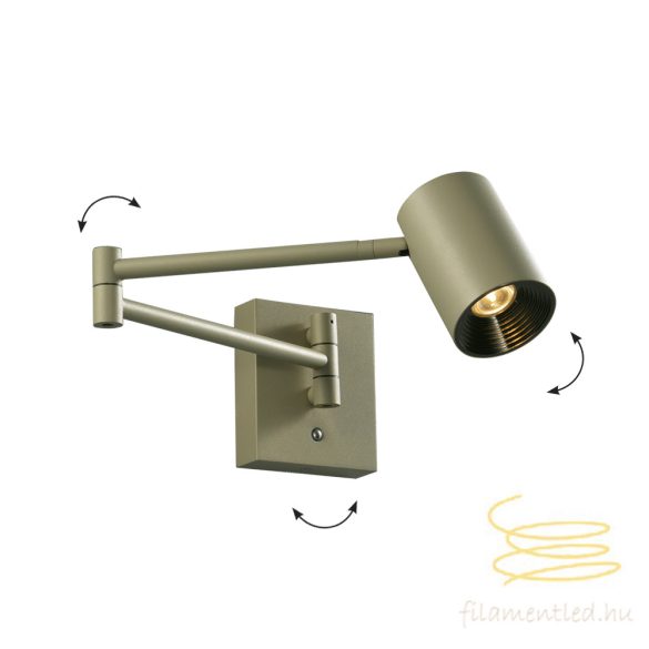 Viokef Wall Light  Adjustable Olive Green  Melina 4335301