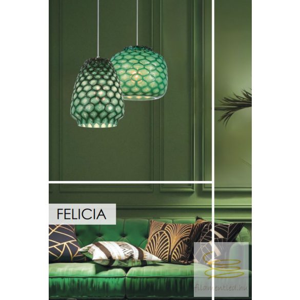 Viokef Pendant Light Green D:225 Felicia 4339601