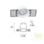 Viokef Trimless Recessed Spot  Andy 4341700
