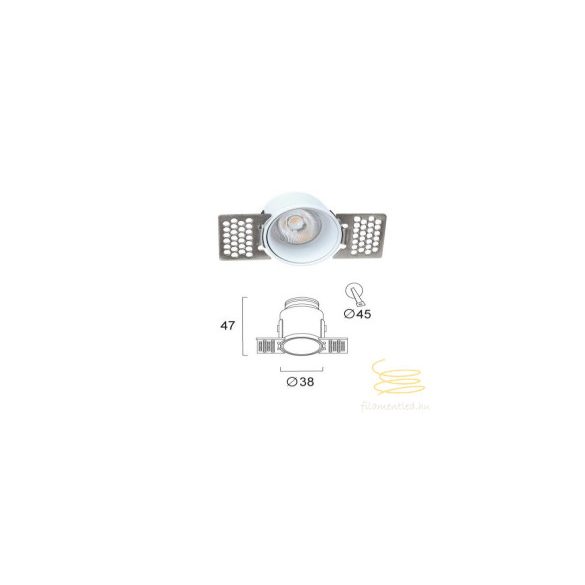Viokef Trimless Recessed Spot  Andy 4341700