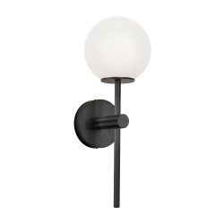 Viokef Wall Light Black  H:340 Victoria 4344001