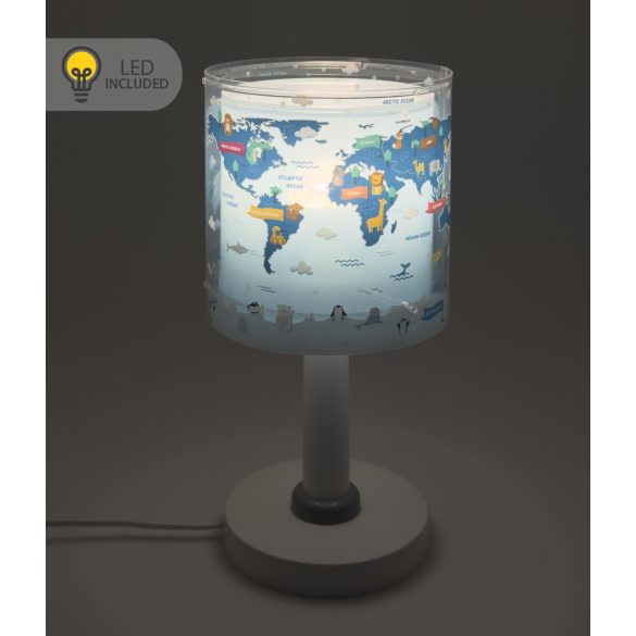 DALBER TABLE LAMP KIDS WORLD LED 40671