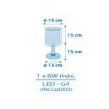 DALBER TABLE LAMP KIDS WORLD LED 40671