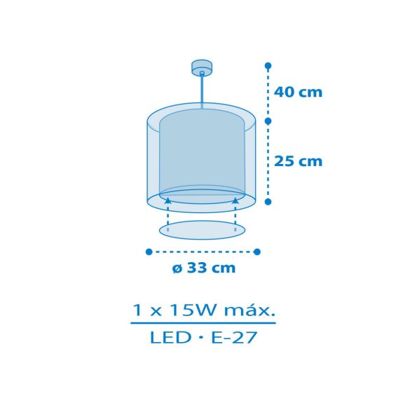 DALBER HANGING LAMP KIDS WOLD 40672M