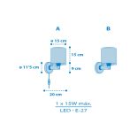 DALBER WALL LAMP KIDS WORLD 40679