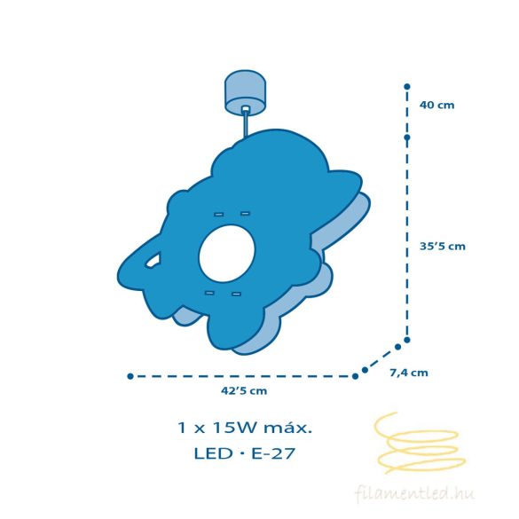DALBER HANGING LAMP SPACEMAN MDF 41347