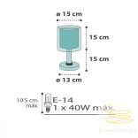 DALBER TABLE LAMP CLOUDS GREEN 41411H