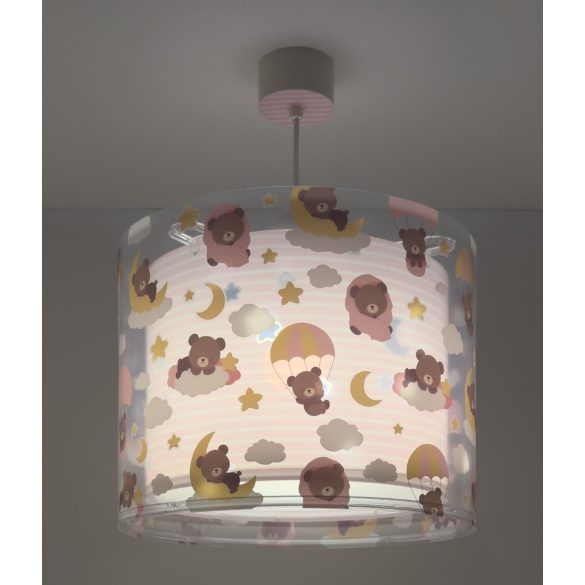DALBER HANGING LAMP BABY TEDDY PINK 41572MS