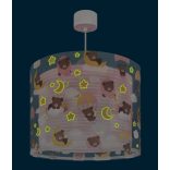 DALBER HANGING LAMP BABY TEDDY PINK 41572MS