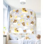 DALBER HANGING LAMP BABY TEDDY BLUE 41572MT