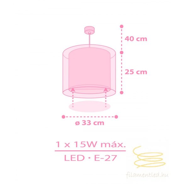 DALBER HANGING LAMP UNICORNS 41592M