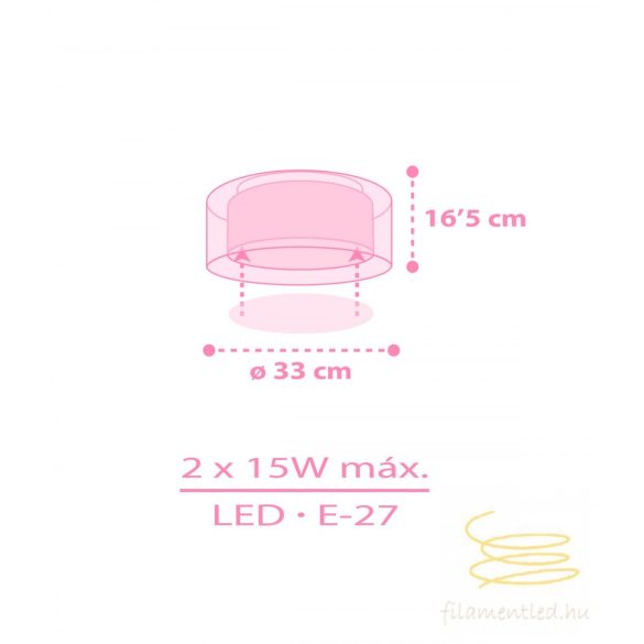 DALBER CEILING LAMP UNICORNS 41596M