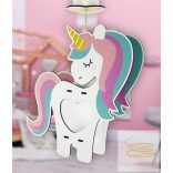 DALBER HANGING LAMP UNICORNS MDF 41597