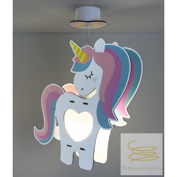 DALBER HANGING LAMP UNICORNS MDF 41597