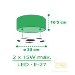 DALBER CEILING LAMP FOOTBALL 41736M