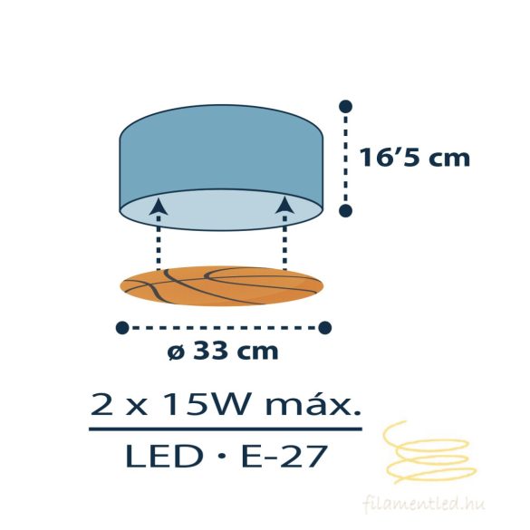 DALBER CEILING LAMP BASKET 41746M