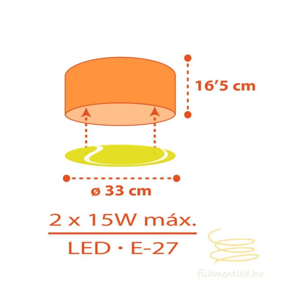DALBER CEILING LAMP TENNIS 41756M